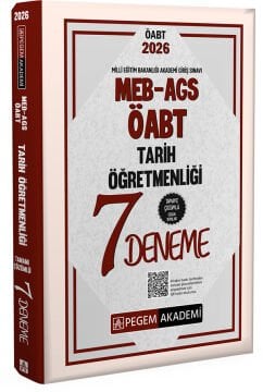 Pegem Akademi 2026 MEB-AGS ÖABT Tarih Öğretmenliği Tamamı Çözümlü 7 Deneme