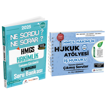 Dizgi Kitap Hukuk Atölyesi HMGS Hakimlik Ne Sordu Ne Sorar İş Hukuku Tamamı Çözümlü Soru Bankası ve Çıkmış Sorular Seti Dr. Okan Yıldırım