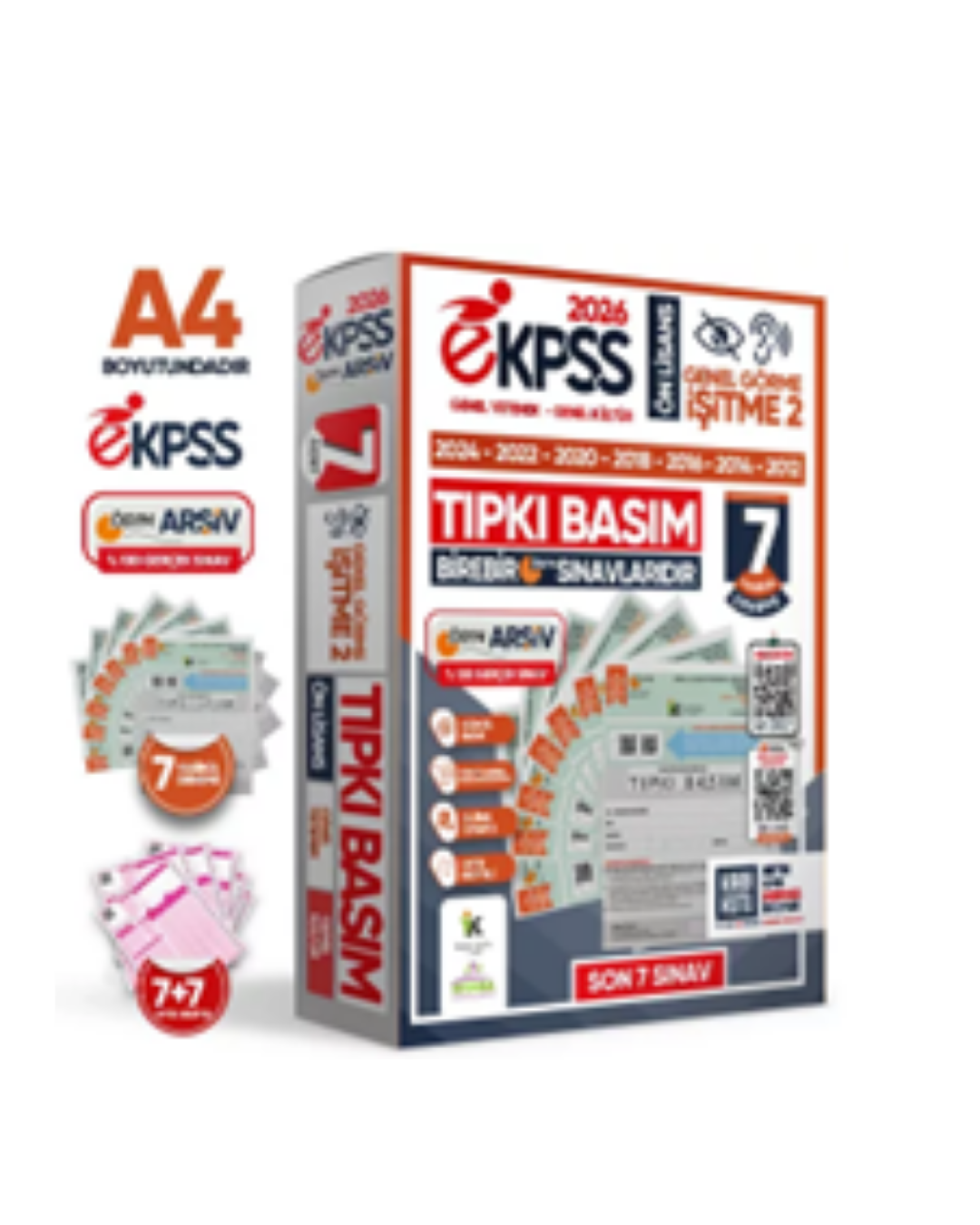 2026 EKPSS Ön Lisans ÖSYM Genel Görme İşitme-2 Çıkmış Soru Tıpkı Basım 7li Fasikül Deneme Paketi İnformal Yayınları