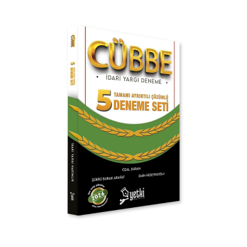 2026 Cübbe İdari Hakimlik 5 Çözümlü Deneme Yetki Yayınları