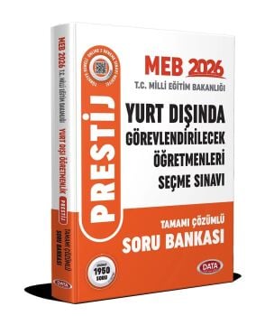 Data Yayınları 2026 Yurt Dışında Görevlendirilecek Öğretmenleri Seçme Sınavı Tamamı Çözümlü Soru Bankası
