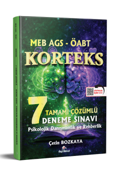 Dizgi Kitap 2026 Meb Ags ÖABT Korteks Psikolojik Danışma ve Rehberlik Öğretmenliği Tamamı PDF Çözümlü 7 Deneme Sınavı Çetin Bozkaya