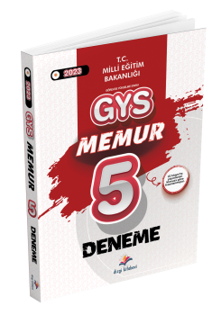 Dizgi Kitap Milli Eğitim Bakanlığı GYS Memur 5 Deneme 2023
