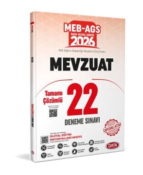 Data Yayınları 2026 MEB-AGS Mevzuat Tamamı Çözümlü 22 Deneme