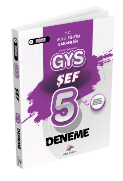 Dizgi Kitap Milli Eğitim Bakanlığı GYS Şef 5 Deneme 2023