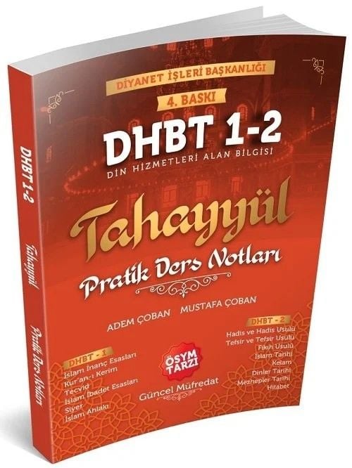 DHBT 1-2 Pratik Ders Notları - Mustafa Çoban, Adem Çoban Tahayyül Yayınları