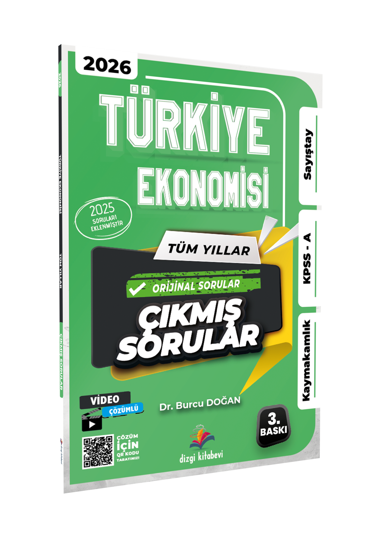 Dizgi Kitap 2026 Türkiye Ekonomisi Kaymakamlık KPSS A Sayıştay Tüm Yıllar Tamamı Video Çözümlü Çıkmış Sorular Dr. Burcu Doğan