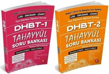 DHBT 1-2 Soru Bankası Çözümlü Set - Mustafa Çoban, Adem Çoban Tahayyül Yayınları