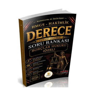Savaş Yayınları HUKAL HMGS-Hakimlik Derece Borçlar Hukuku Özel Hükümler Soru Bankası