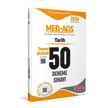 2026 MEB AGS Tarih Tamamı Çözümlü 50 Deneme Data Yayınları