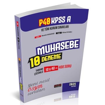 P48 KPSS A Grubu Muhasebe 10 Deneme 4. Baskı Savaş Yayınları