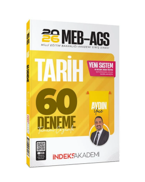 2026 MEB-AGS Tarih 60 Deneme Çözümlü - Aydın Yüce İndeks Akademi Yayıncılık