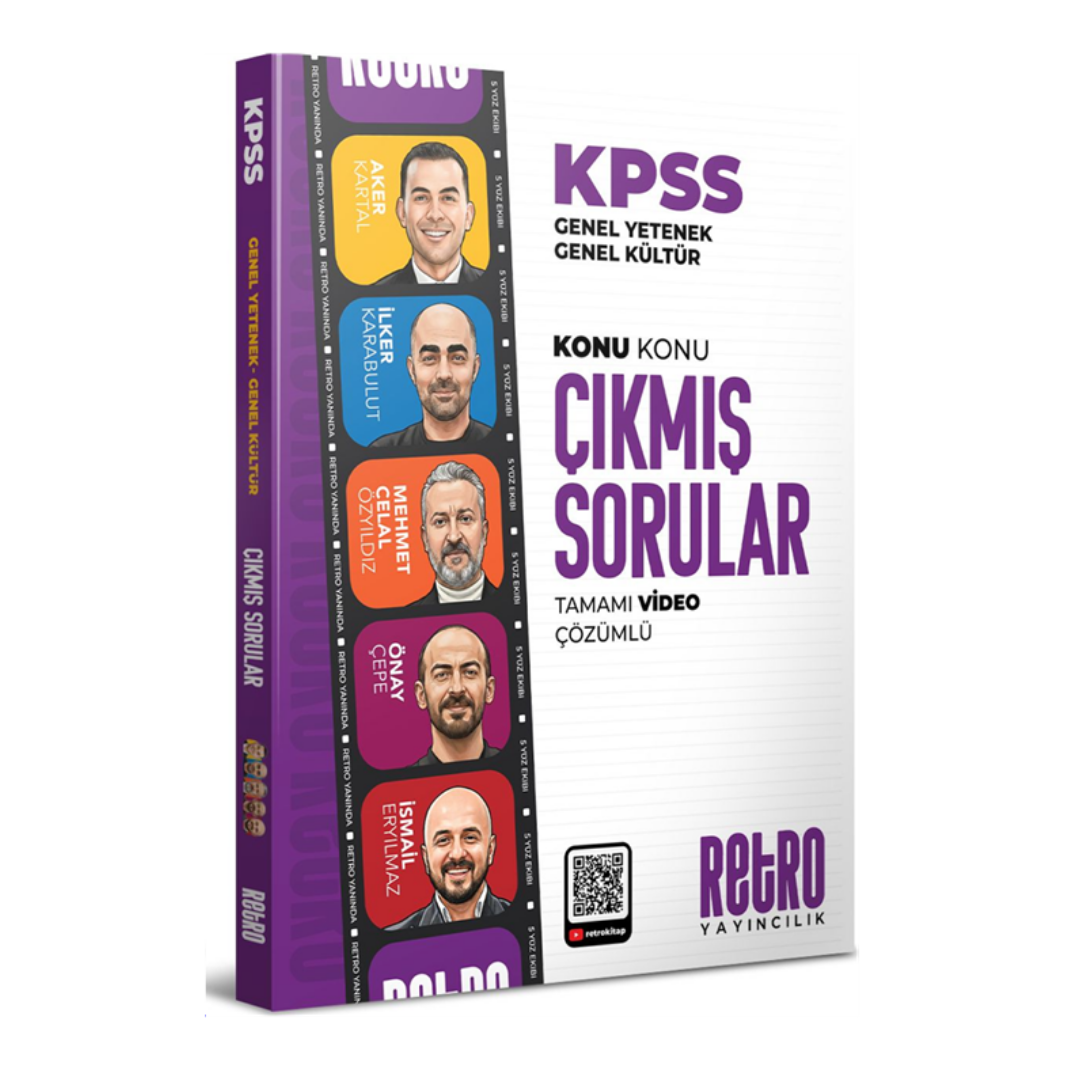2026 KPSS Genel Yetenek Genel Kültür 5Yüz Çıkmış Sorular Konu Konu Çözümlü Retro Yayıncılık