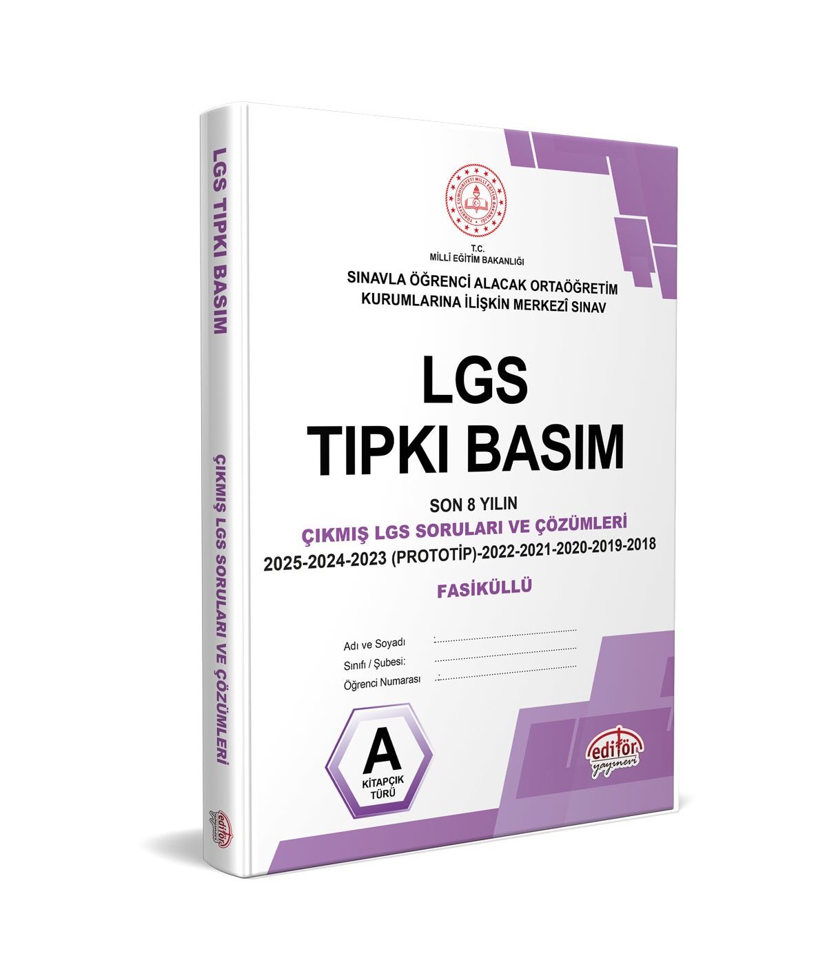 LGS Tıpkı Basım Çıkmış Sorular ve Çözümleri Editör Yayınları
