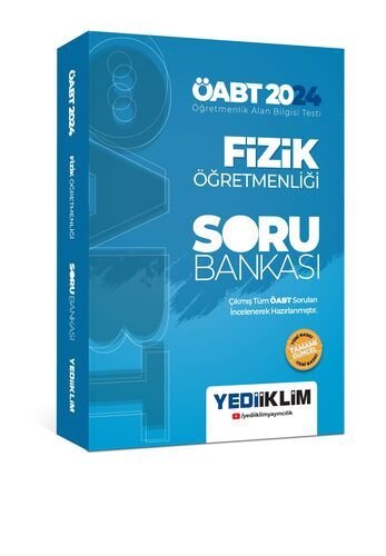 Yediiklim Yayınları 2024 ÖABT Fizik Öğretmenliği Tamamı Çözümlü Soru Bankası
