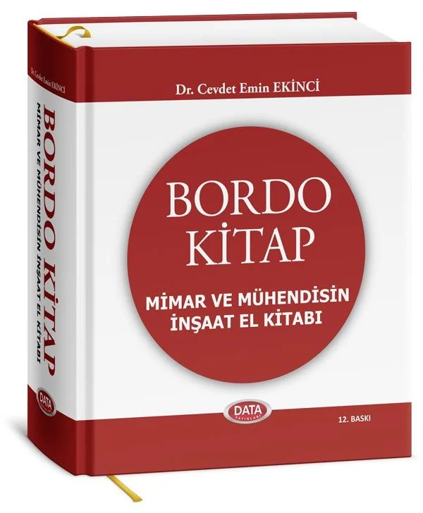 Bordo Kitap - Mimar ve Mühendisin İnşaat El Kitabı Data Yayınları