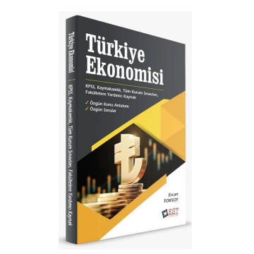 EST Yayınları KPSS A Grubu Kaymakamlık Sınavları Türkiye Ekonomisi Konu Anlatımlı Soru Bankası