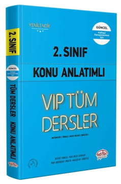 Editör Yayınları 2. Sınıf VIP Tüm Dersler Konu Anlatımlı Mavi Kitap