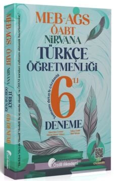 ÖABT MEB-AGS Türkçe Öğretmenliği NİRVANA 6 Deneme Çözümlü - Yekta Özdil Özdil Akademi