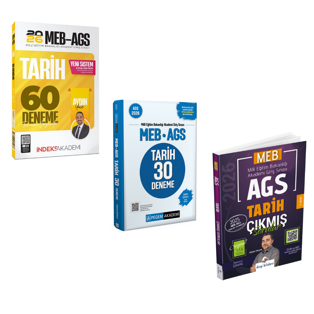 Dizgi Kitap 2026 MEB AGS Tarih Çıkmış Sorular & MEB-AGS Tarih 2'li Deneme Seti
