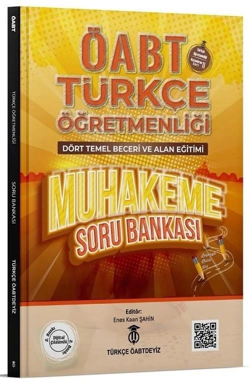 Türkçe ÖABTDEYİZ ÖABT Türkçe Dört Temel Beceri ve Alan Eğitimi Muhakeme Soru Bankası Dijital Çözümlü - Enes Kaan Şahin Türkçe ÖABTDEYİZ