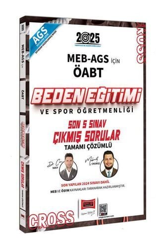 2025 MEB AGS ÖABT Beden Eğitimi ve Spor Öğretmenliği Son 5 Sınav Çıkmış Sorular Yargı Yayınları