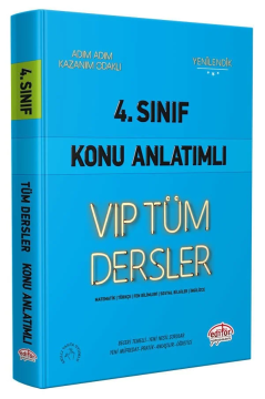 Editör Yayınları 4. Sınıf VIP Tüm Dersler Konu Anlatımlı Mavi Kitap