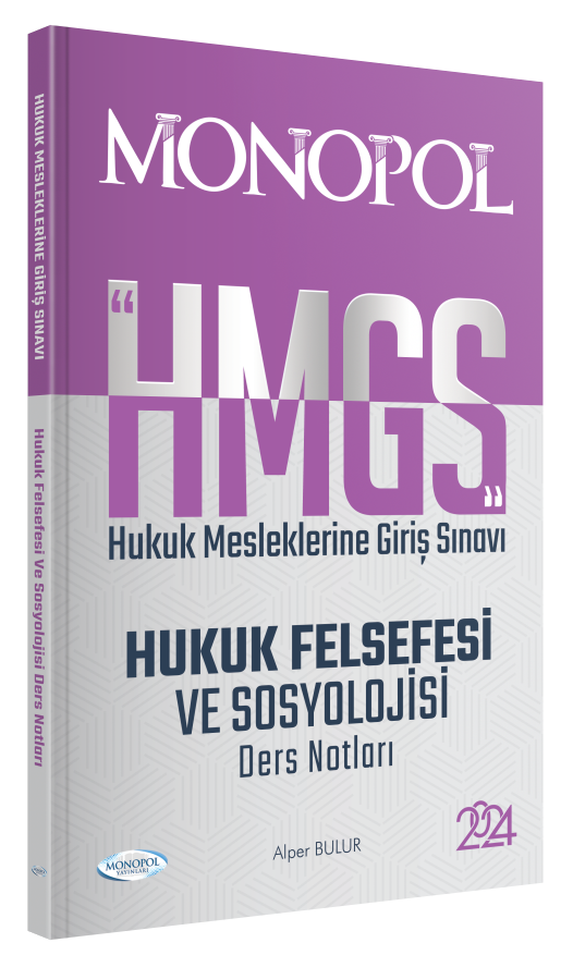 HMGS Hukuk Felsefesi ve Sosyolojisi Ders Notları Monopol Yayınları