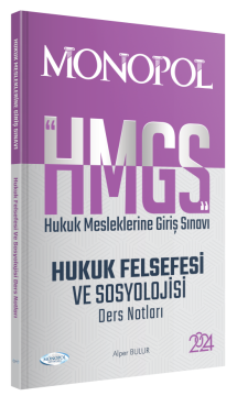 HMGS Hukuk Felsefesi ve Sosyolojisi Ders Notları Monopol Yayınları