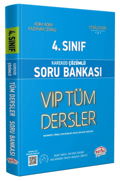 4. Sınıf VIP Tüm Dersler Soru Bankası Mavi Kitap