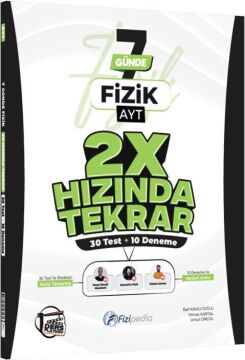 Fizipedia Yayınları AYT Fizik Ders Platosu 7 Günde 2X Hızında Tekrar Deneme
