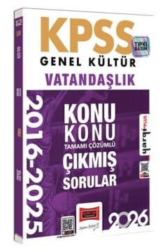 Yargı Yayınları 2026 KPSS Genel Kültür Vatandaşlık 2016-2026 Konu Konu Tamamı Çözümlü Çıkmış Sorular