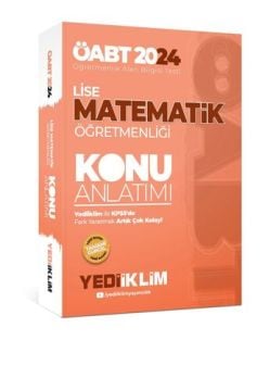 Yediiklim Yayınları 2024 ÖABT Lise Matematik Öğretmenliği Konu Anlatımı