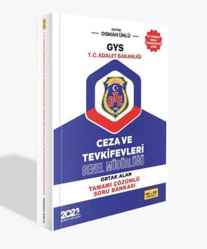 T.C. Adalet Bakanlığı GYS Ceza ve Tevkifevleri Genel Müdürlüğü Ortak Alan Soru Bankası 2023