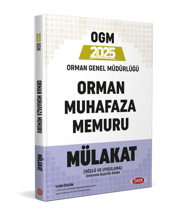 Orman Genel Müdürlüğü 2025 Orman Muhafaza Memuru Mülakat Data Yayınları