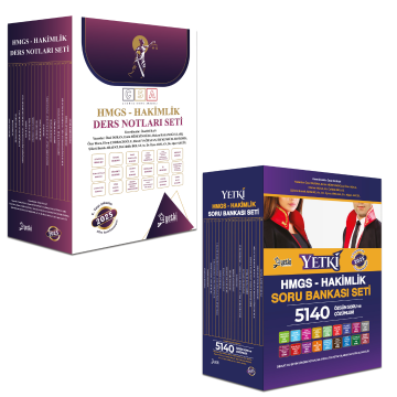 2025 Yetki HMGS Hukuk Mesleklerine Giriş Ders Notu ve Soru Bankası Seti Yetki Yayınları