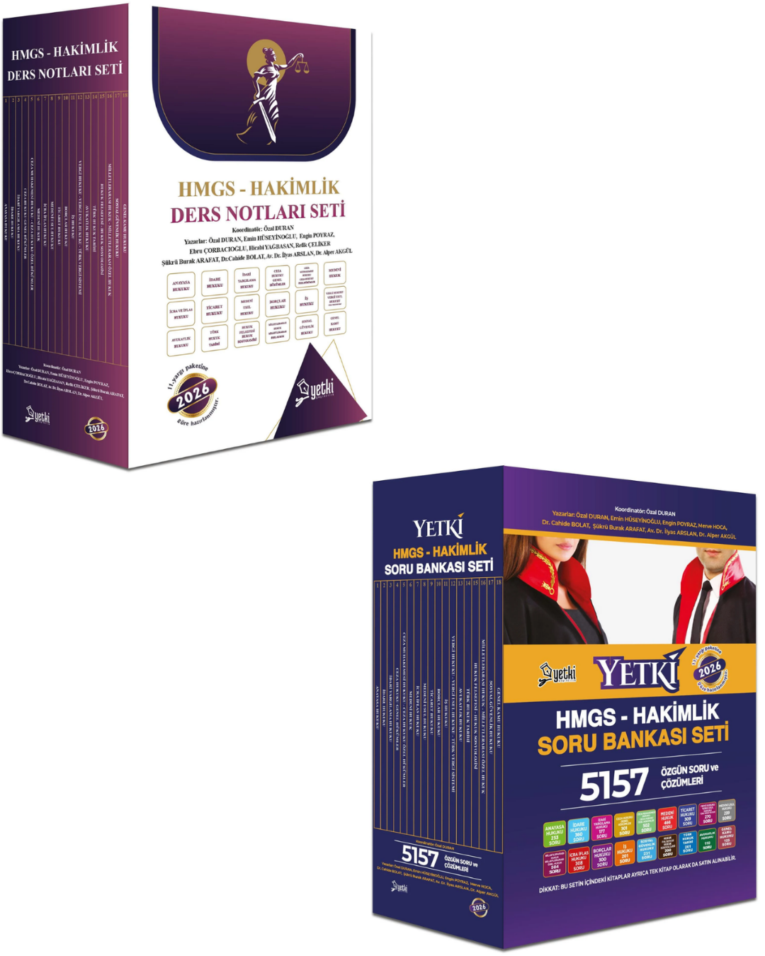 2026 Yetki HMGS Hukuk Mesleklerine Giriş Ders Notu ve Soru Bankası Seti Yetki Yayınları