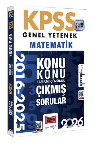 Yargı Yayınları 2026 KPSS Genel Yetenek Matematik 2016-2026 Konu Konu Tamamı Çözümlü Çıkmış Sorular