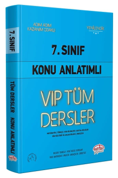 Editör Yayınları 7. Sınıf VIP Tüm Dersler Konu Anlatımlı Mavi Kitap