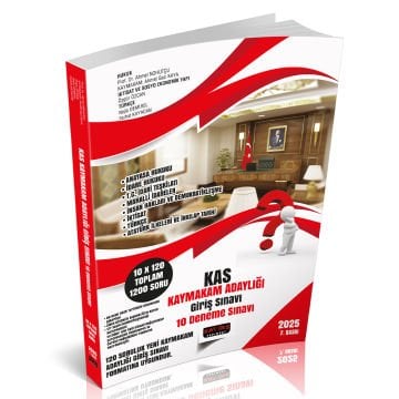 Savaş Yayınları KAS Kaymakamlık Adaylığı Giriş Sınavı 10 Deneme Sınavı