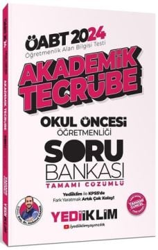 Yediiklim Yayınları 2024 ÖABT Akademik Tecrübe Okul Öncesi Tamamı Çözümlü Soru Bankası