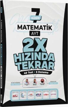 Ders Platosu AYT Matematik 7 Günde 2X Hızında Tekrar Deneme