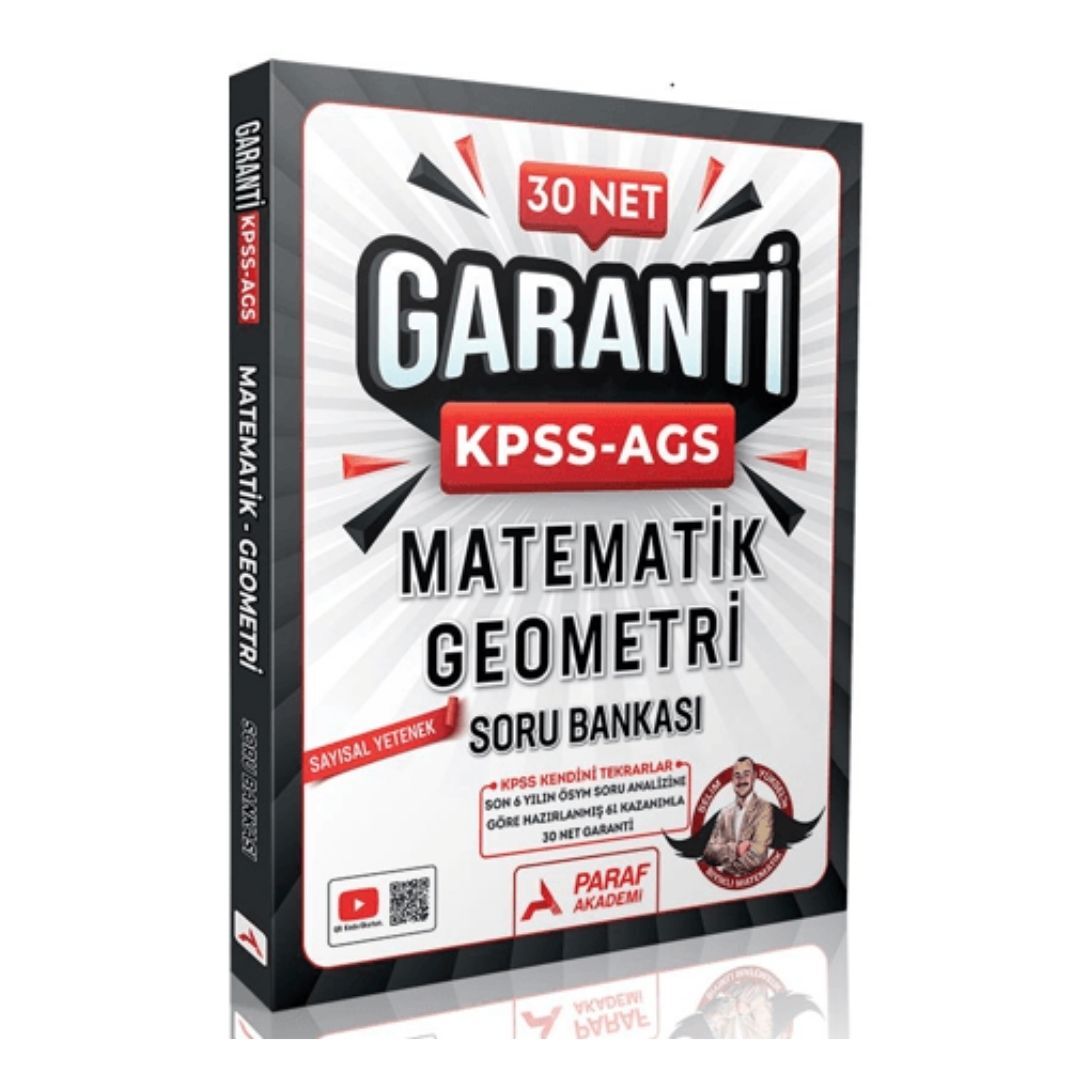 KPSS MEB-AGS Bıyıklı Matematik-Geometri Sayısal Yetenek 30 Net Garanti Soru Bankası - Selim Yüksel Paraf Akademi Yayınları