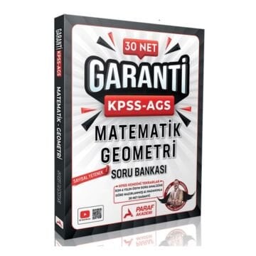 Paraf Akademi Yayınları KPSS MEB-AGS Bıyıklı Matematik-Geometri Sayısal Yetenek 30 Net Garanti Soru Bankası - Selim Yüksel