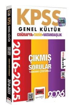 Yargı Yayınları 2026 KPSS Genel Kültür Tarih-Coğrafya-Vatandaşlık 2016-2026 Konu Konu Tamamı Çözümlü Çıkmış Sorular