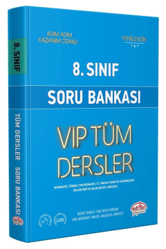 Editör Yayınları 8. Sınıf VIP Tüm Dersler Soru Bankası Mavi Kitap