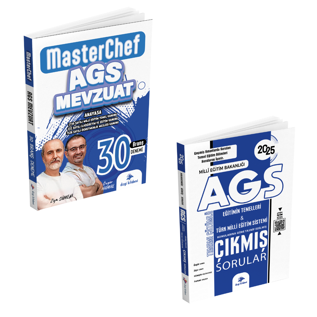 Dizgi Kitap 2025 MasterChef MEB AGS Mevzuat Tamamı Video Çözümlü 30 Branş Deneme ve Tamamı Video Çözümlü Eğitimin Temelleri Türk Milli Eğitim Sistemi Çıkmış Sorular Seti Ziya Sümer Özgür Hamal