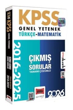 Yargı Yayınları 2026 KPSS Genel Yetenek Türkçe-Matematik 2016-2026 Konu Konu Tamamı Çözümlü Çıkmış Sorular