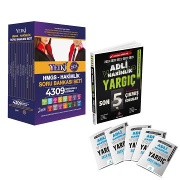 2024 Yetki HMGS Soru Bankası ve Yargıç Adli Hakimlik Son 5 Yıl Çıkmış Sorular Seti