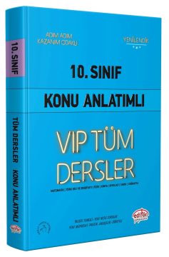 Editör Yayınları 10. Sınıf VIP Tüm Dersler Konu Anlatımlı Mavi Kitap